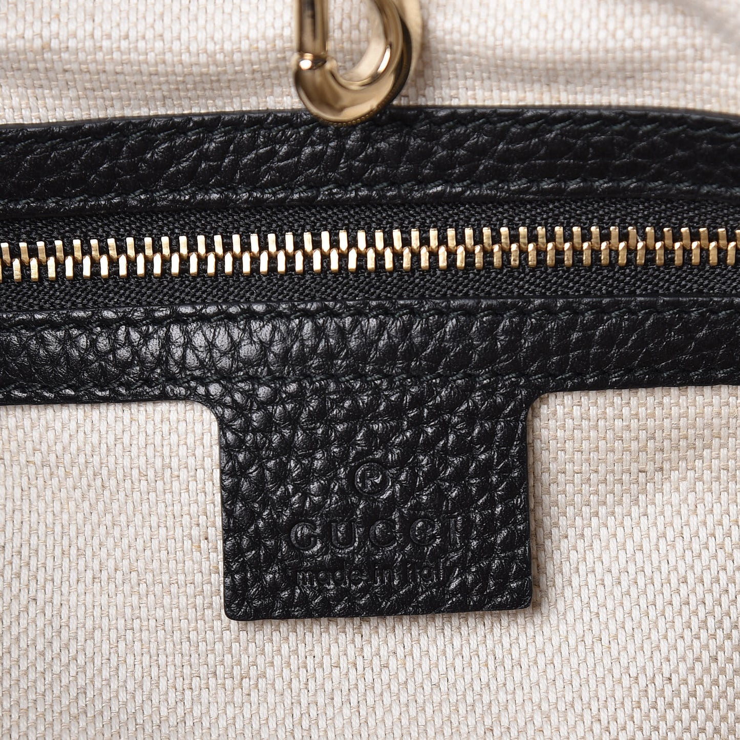 Pebbled Calfskin Medium Soho Chain Shoulder Bag Black
