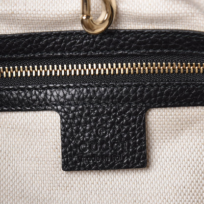 Gucci Pebbled Calfskin Medium Soho Chain Shoulder Bag Black 6 of 9