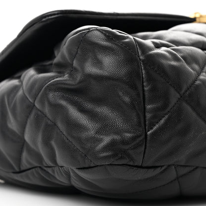 Chanel Lambskin Quilted Maxi Chanel 19 Flap Black 9 of 10