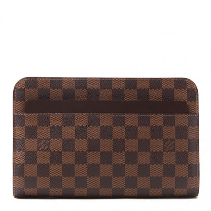 Louis Vuitton Damier Ebene Pochette Saint Louis Clutch 1 of 8