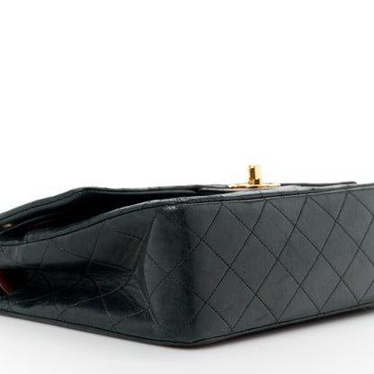 Chanel Lambskin Quilted Medium Double Flap Black 10 of 16