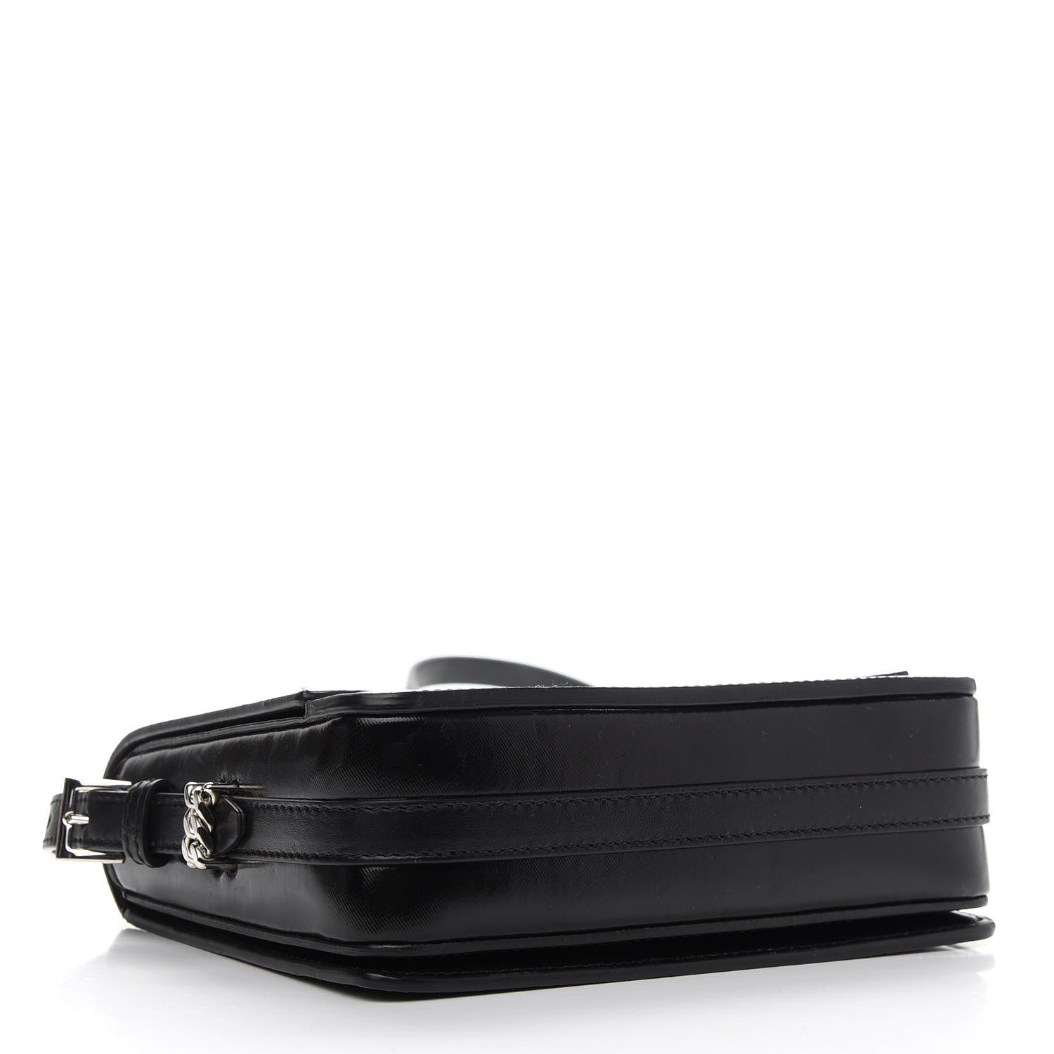 Burberry Coated Canvas Horseferry Print Grace Bag Black 4 of 10