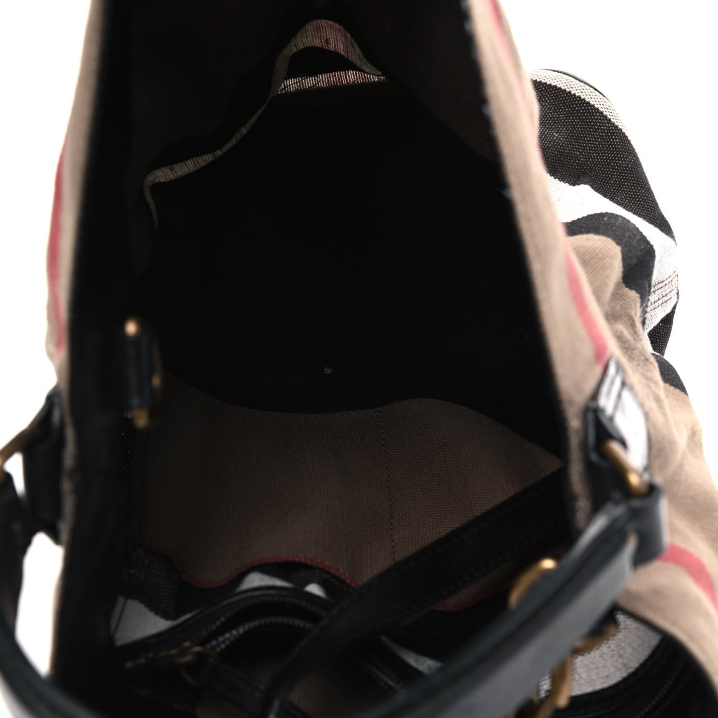 Canvas Mega Check Medium Ashby Hobo Black