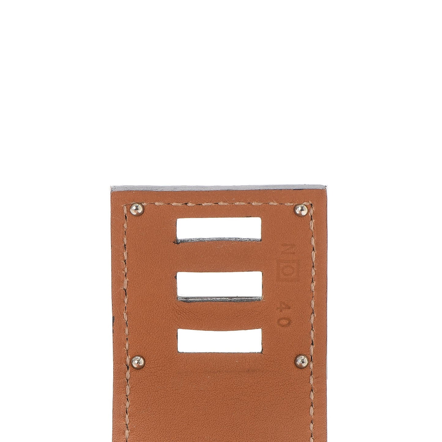Matte Alligator Kelly Dog Cuff Black