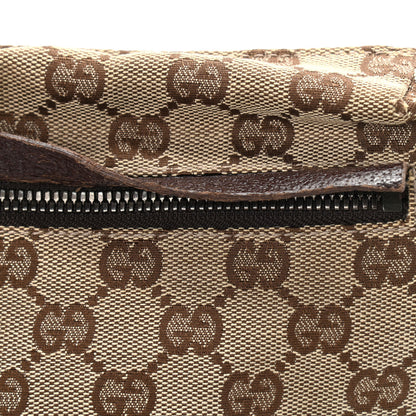 Gucci GG Monogram Double Pocket Belt Bag Dark Brown 14 of 15