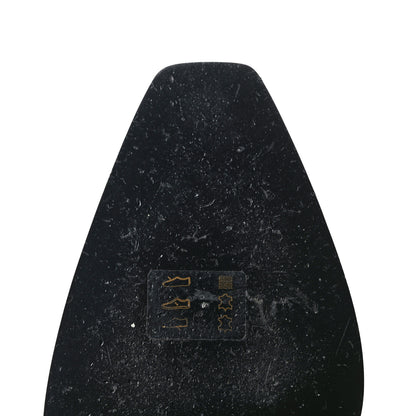 Fendi Chenille Jacquard FF 110mm Knee Boots 39 Black Blue 8 of 9