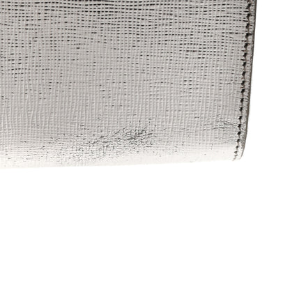 Fendi Vitello Mirror Elite Bi-Color Mini Rush Clutch Argento Champagne 13 of 14