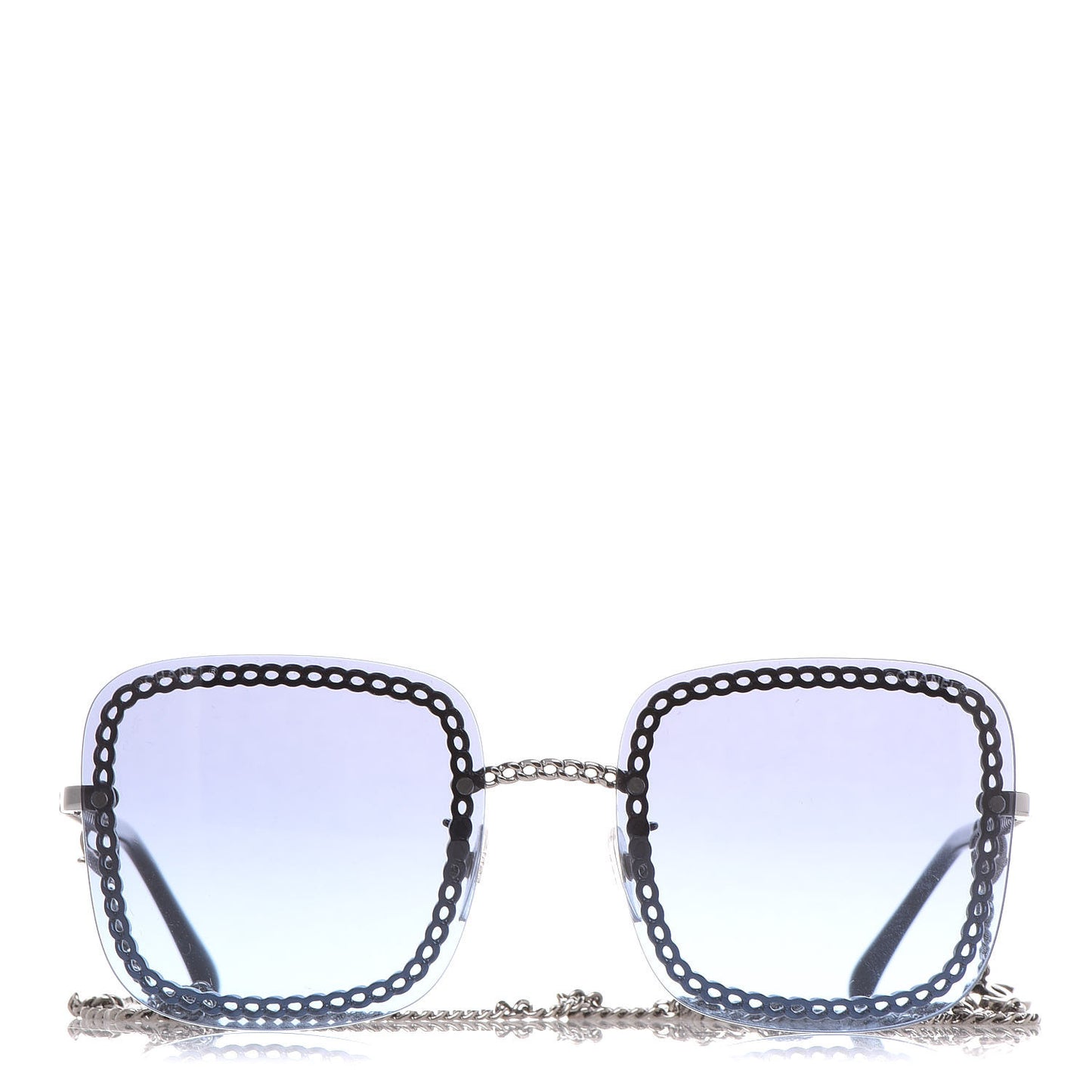 Chain Square Sunglasses 4244 Blue