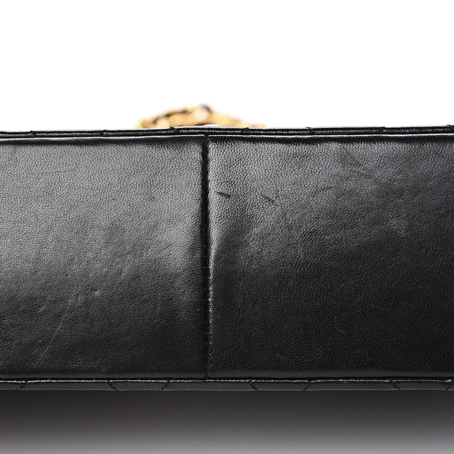 Lambskin Quilted Medium Single Flap Black