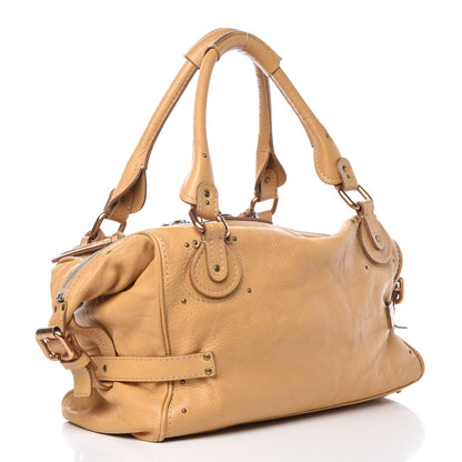 Chloe Calfskin Paddington Front Pocket Tote Tan 3 of 8
