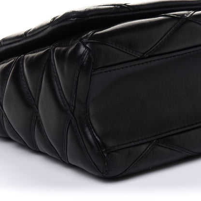 Louis Vuitton Lambskin Malletage GO-14 MM Black 9 of 10