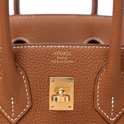 Hermes Togo Birkin 25 Gold 6 of 10
