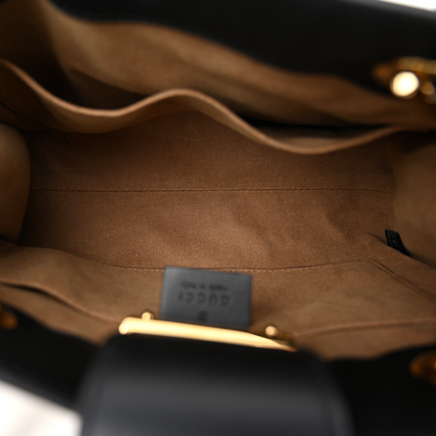 Gucci GG Supreme Monogram Small Padlock Tote Black 5 of 10