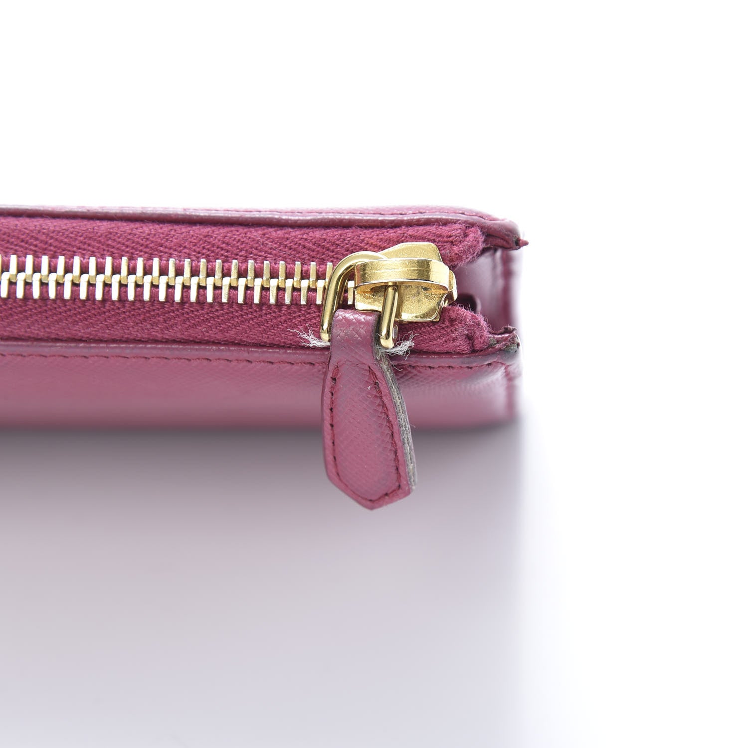 Prada Saffiano Metal Zip Around Wallet Ametista 15 of 15