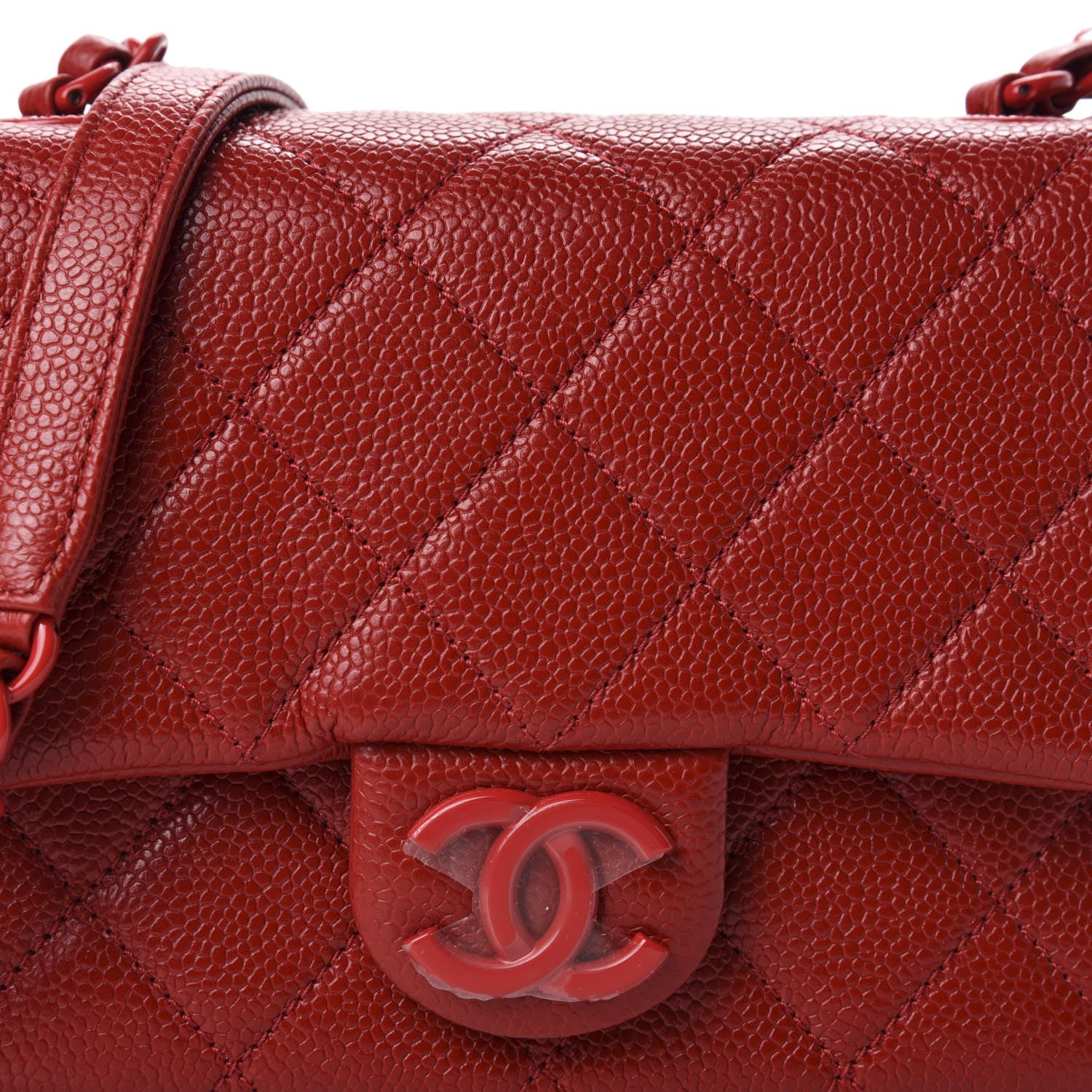 Chanel Caviar Quilted Mini Incognito Square Flap Red 10 of 10