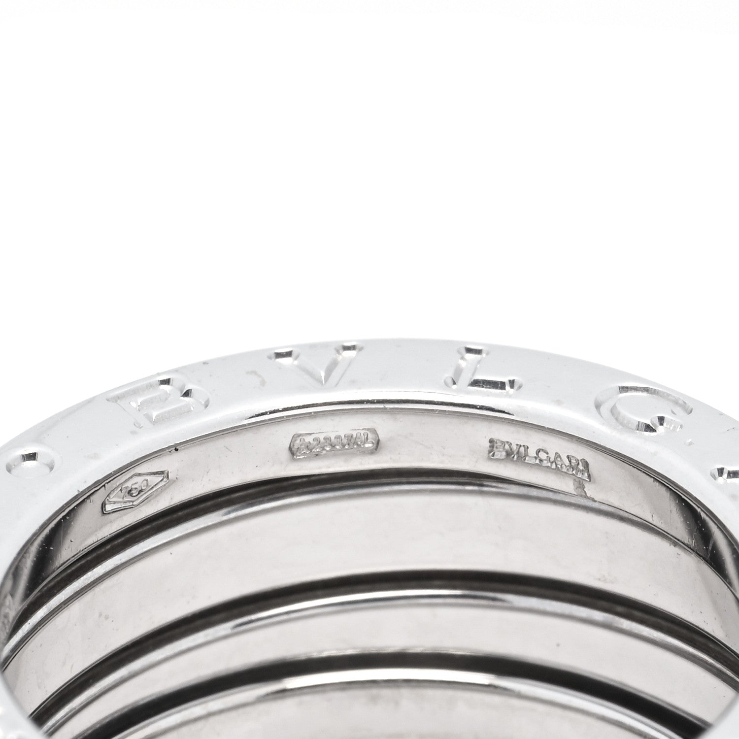 Bulgari 18K White Gold B.Zero1 Three-Band Ring 48 4.5 5 of 6
