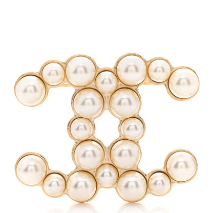 Chanel Pearl CC Brooch Gold 1 of 4