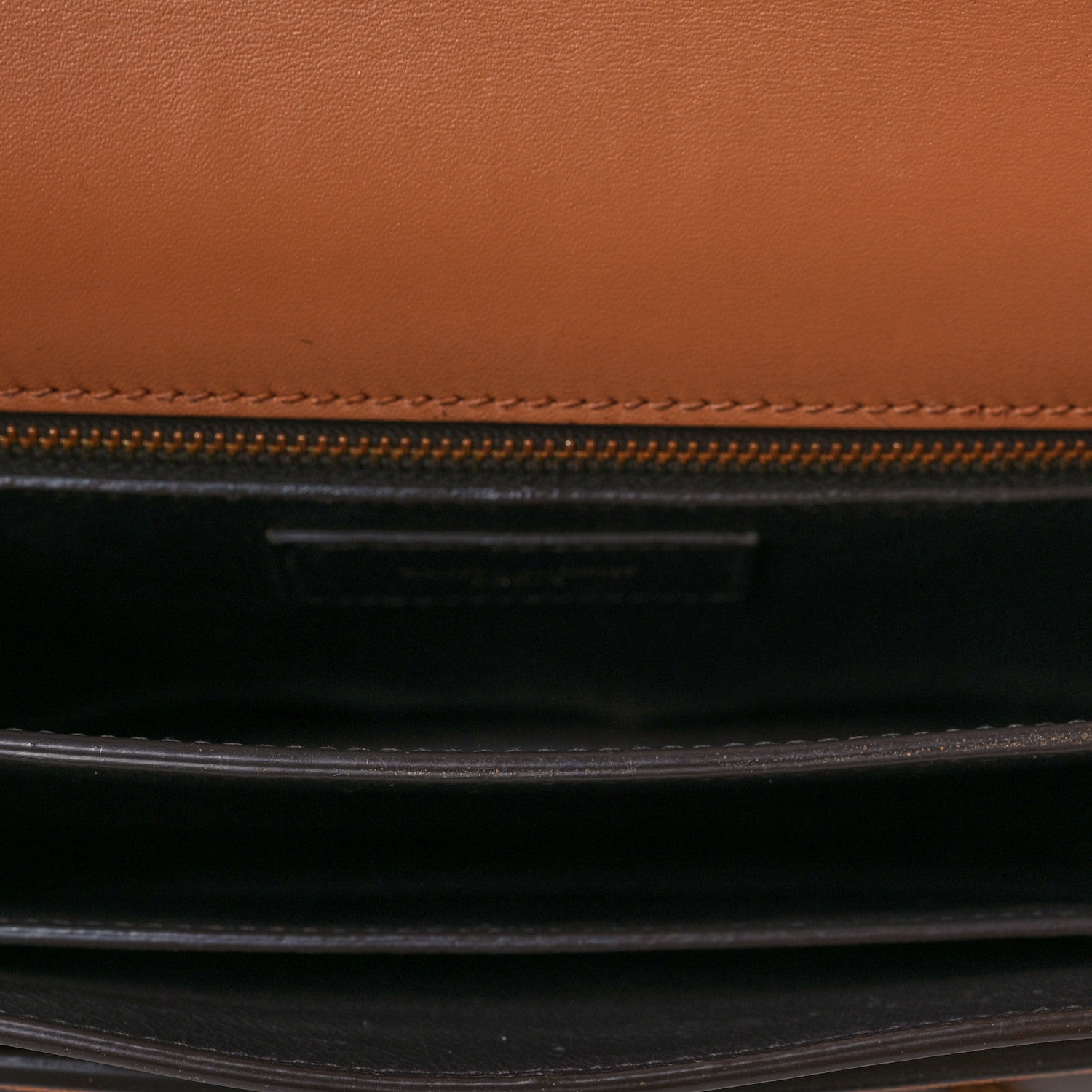 Saint Laurent Smooth Calfskin Suede Monogram Cassandra Clasp Bag Brown 5 of 8
