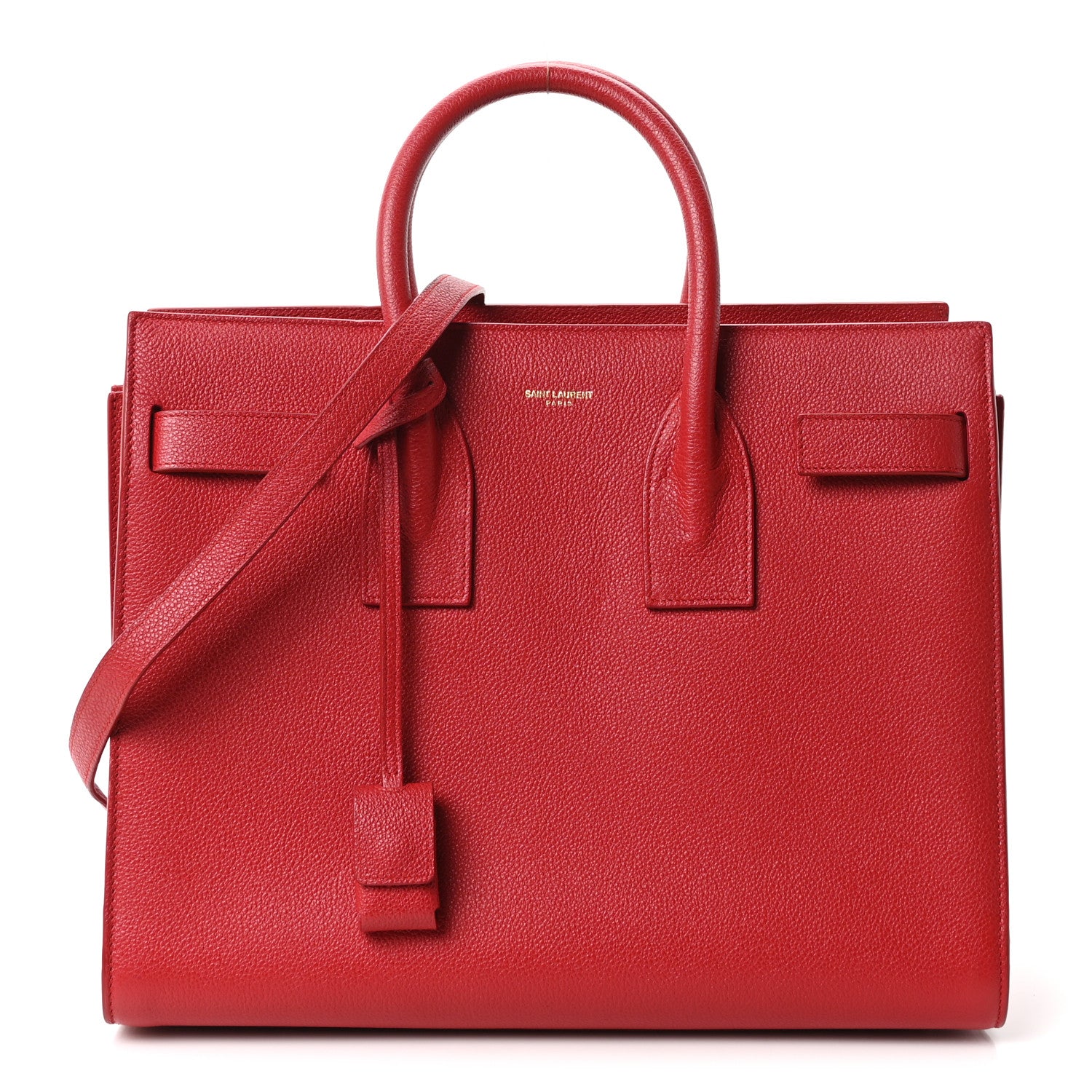 Saint Laurent Calfskin Small Sac De Jour Oxblood 1 of 10