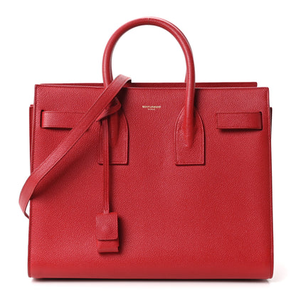 Saint Laurent Calfskin Small Sac De Jour Oxblood 1 of 10