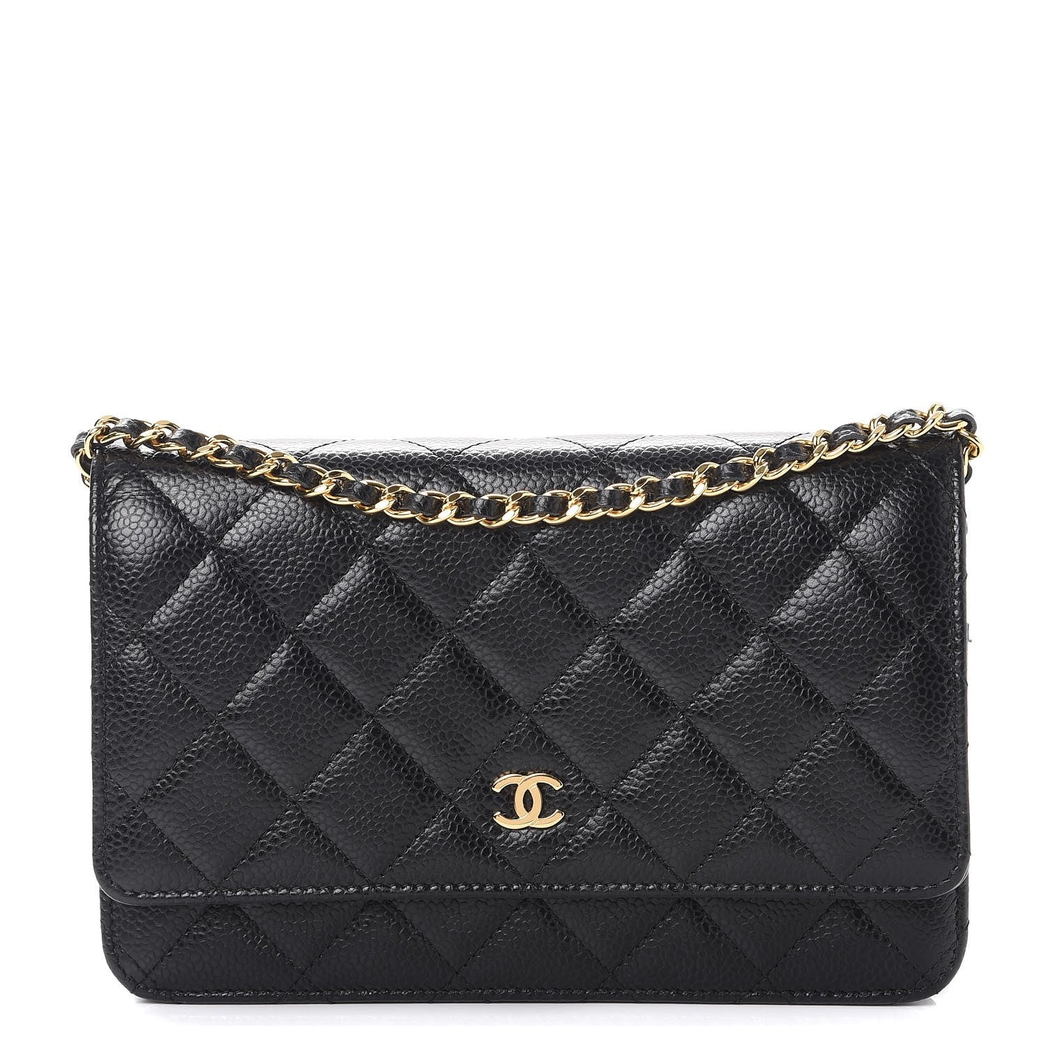 Chanel Caviar Quilted Wallet On Chain WOC Black 1 of 9