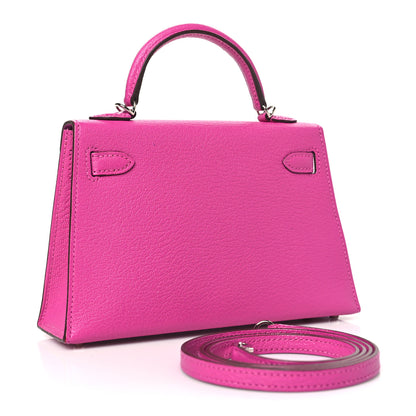 Hermes Chevre Mysore Mini Kelly Sellier 20 Magnolia 3 of 11