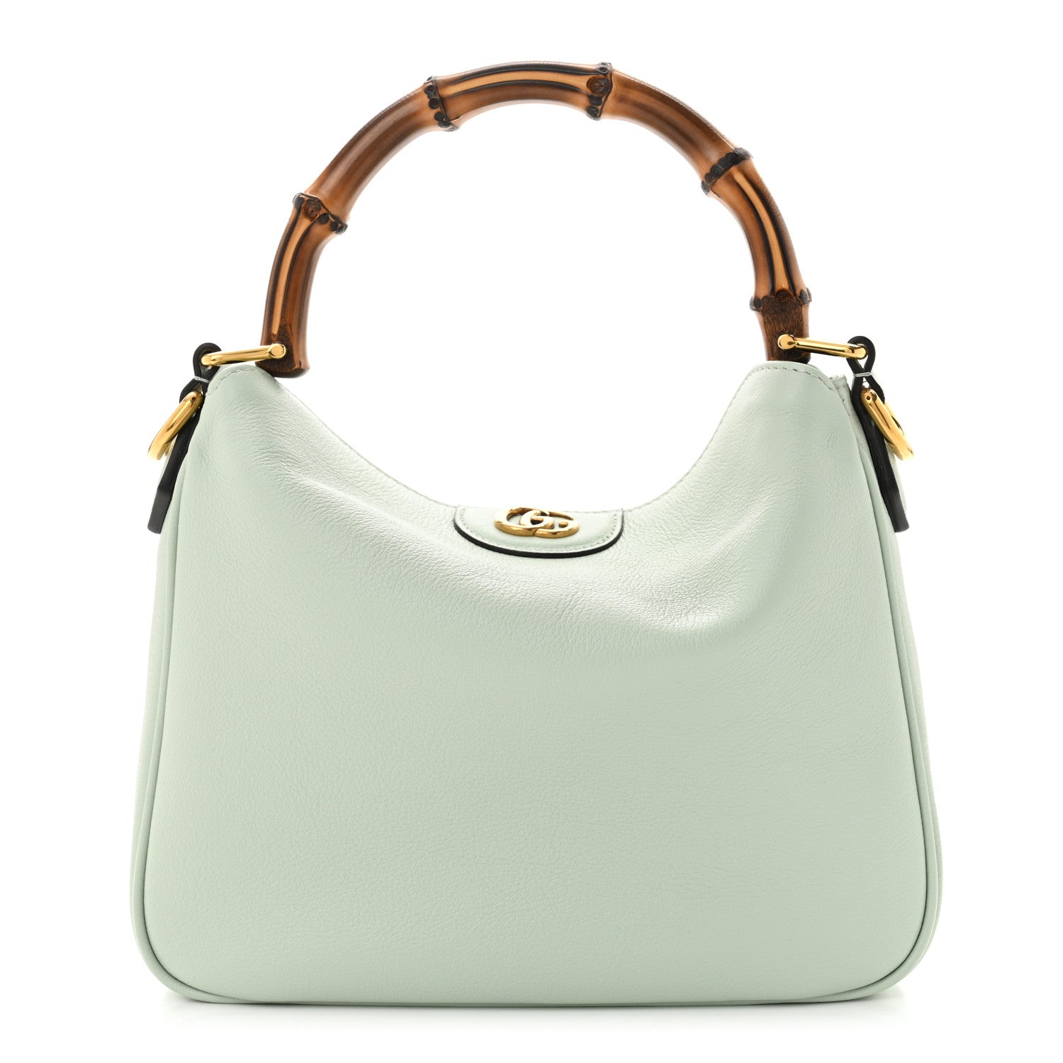 Gucci Softy Wonka Textured Dollar Calfskin Small Diana Shoulder Bag Pale Green 1 of 10