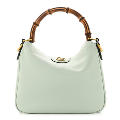 Gucci Softy Wonka Textured Dollar Calfskin Small Diana Shoulder Bag Pale Green 1 of 10
