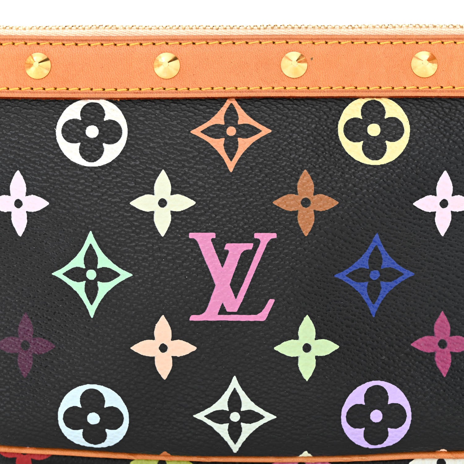 Louis Vuitton Monogram Multicolor Pochette Accessories Black 8 of 10