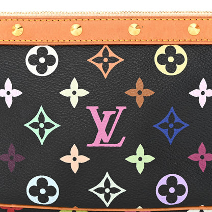 Louis Vuitton Monogram Multicolor Pochette Accessories Black 8 of 10