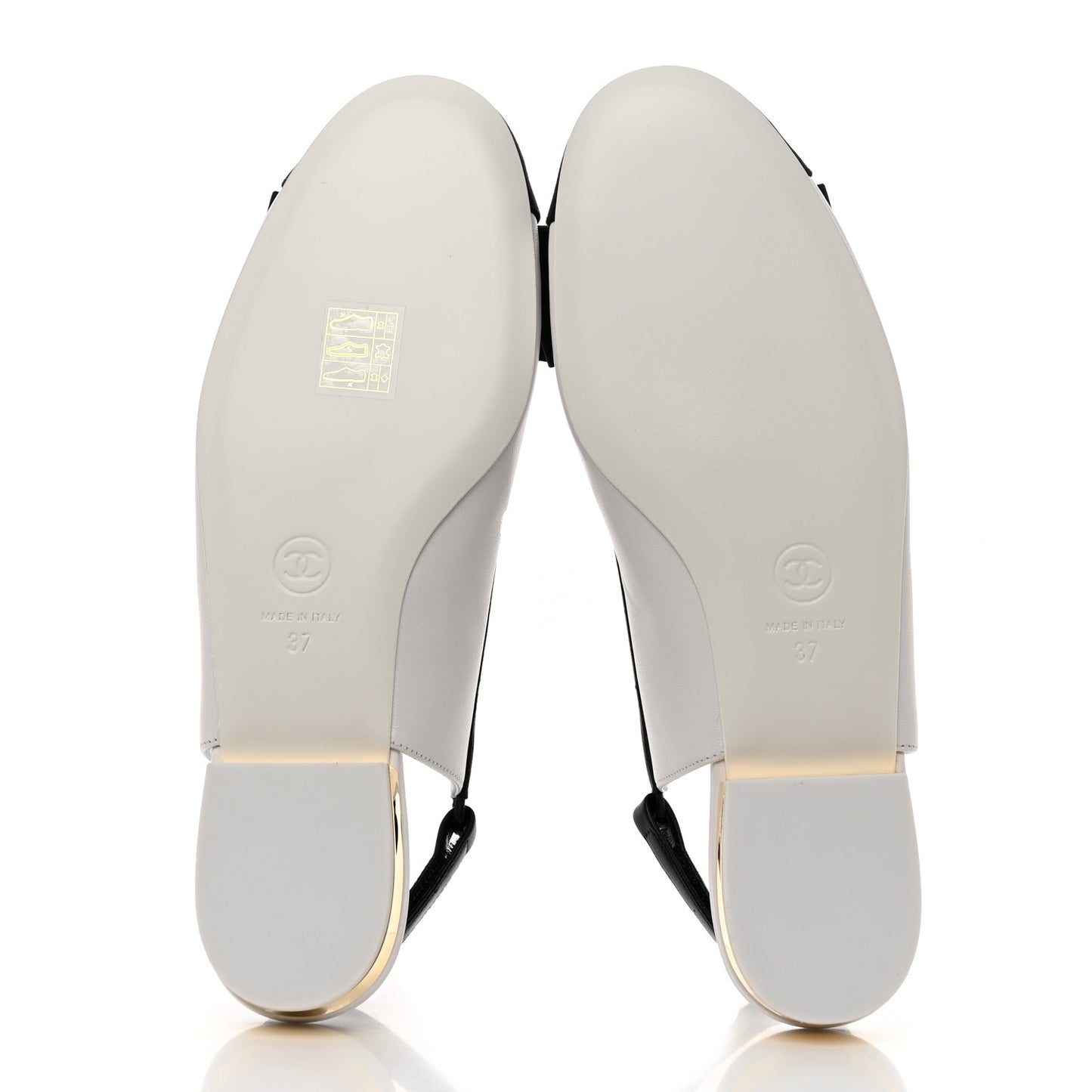 Lambskin Grosgrain Cap Toe Bow Slingbacks 37 White Black