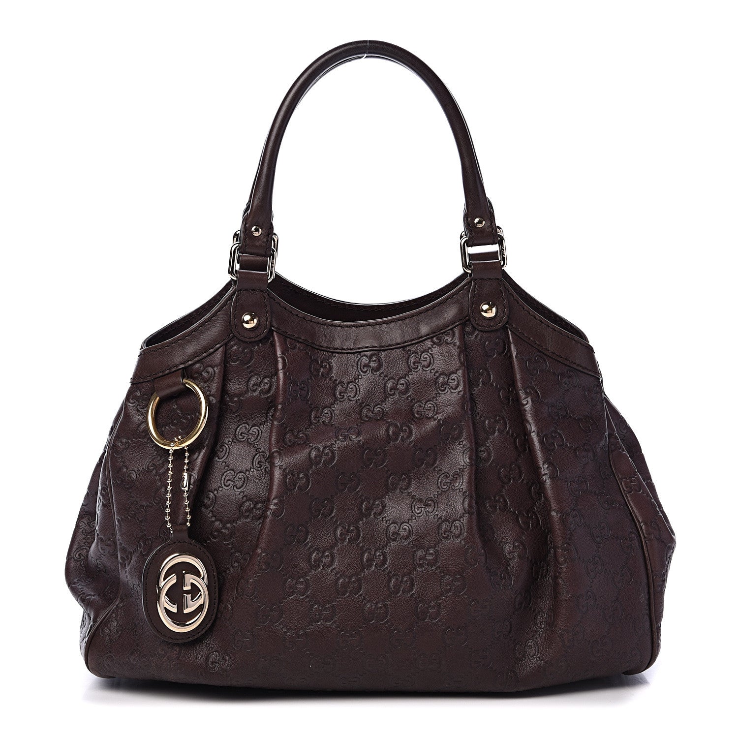 Gucci Guccissima Medium Sukey Tote Chocolate 1 of 12