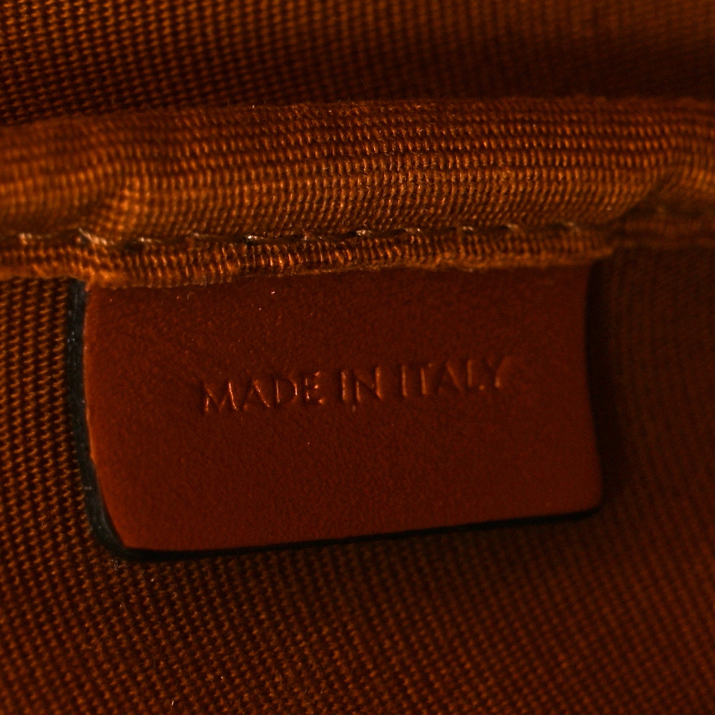 Triomphe Canvas Calfskin Small Bucket Bag Tan