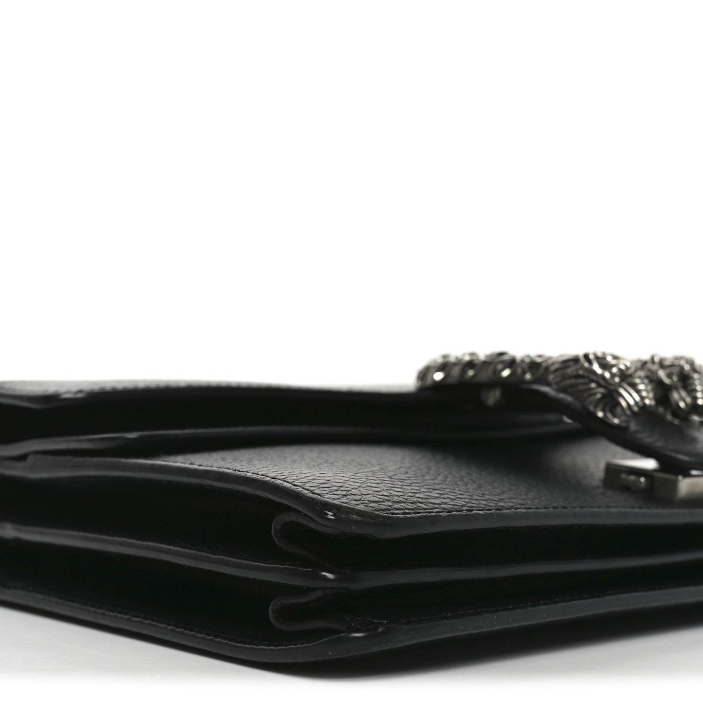 Pebbled Calfskin Small Dionysus Shoulder Bag Black