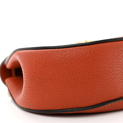 Chloe Grained Lambskin Mini Drew Shoulder Bag Foxy Orange 9 of 11