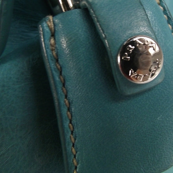 Leather Large New Look Tote Turquoise