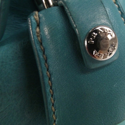 Prada Leather Large New Look Tote Turquoise 7 of 18
