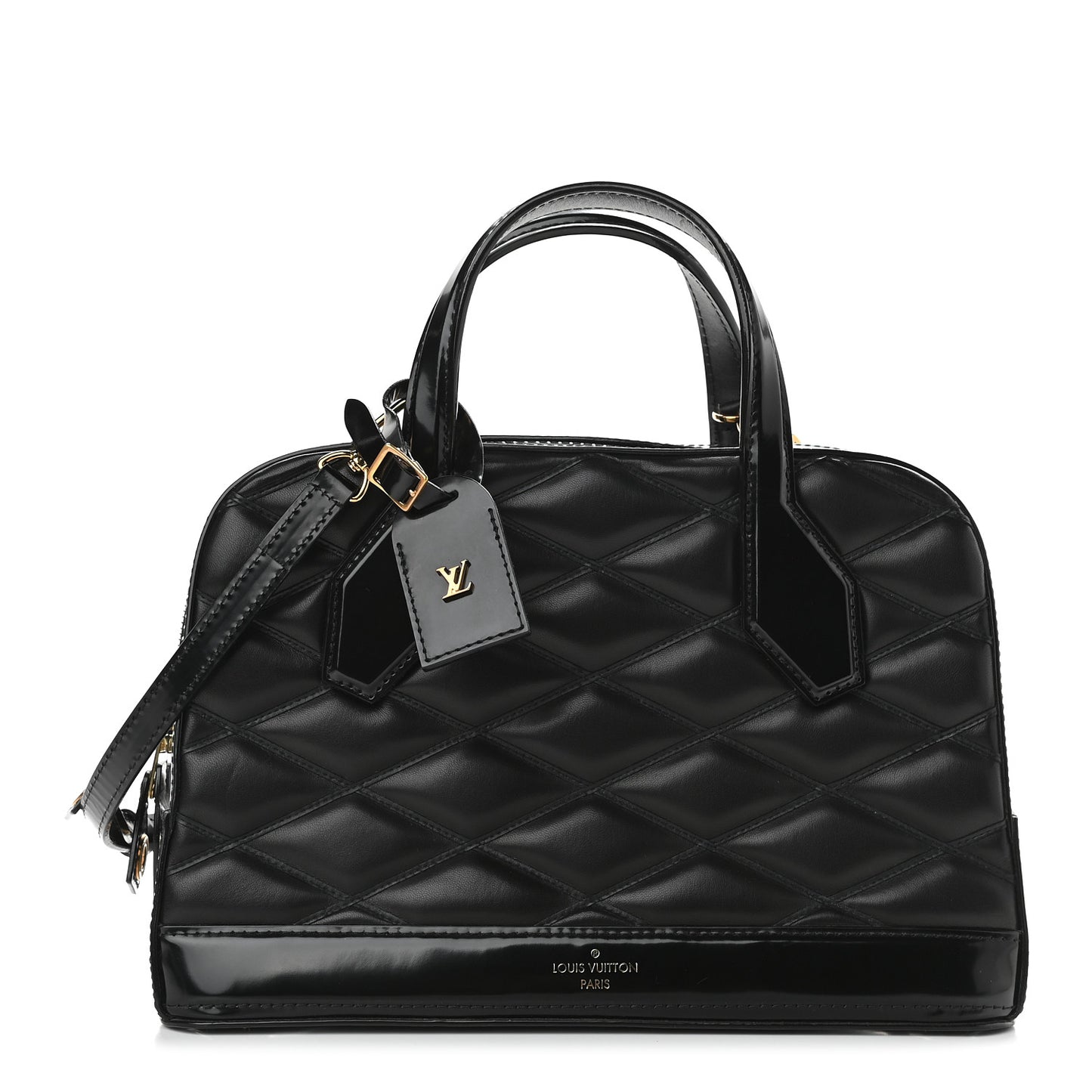 Lambskin Malletage Dora PM Black