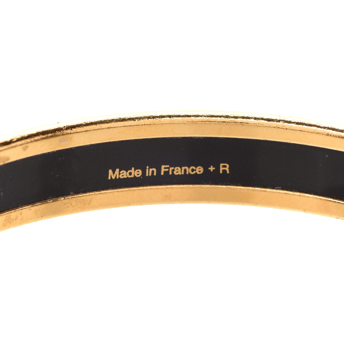 Enamel Printed Grand Apparat Narrow Bracelet 65 White