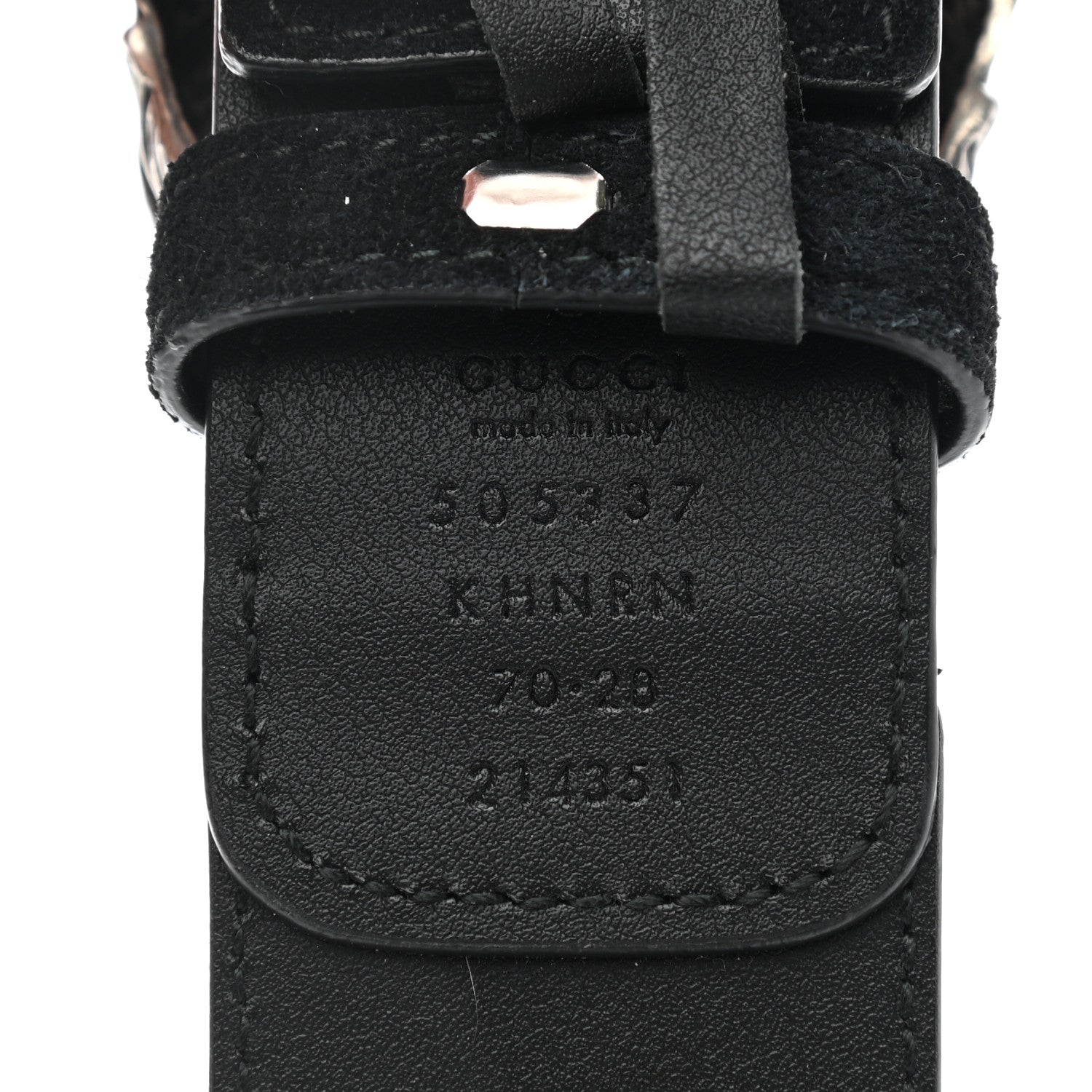 Gucci GG Supreme Monogram Suede Dionysus 40mm Belt 70 28 Beige Black 4 of 7