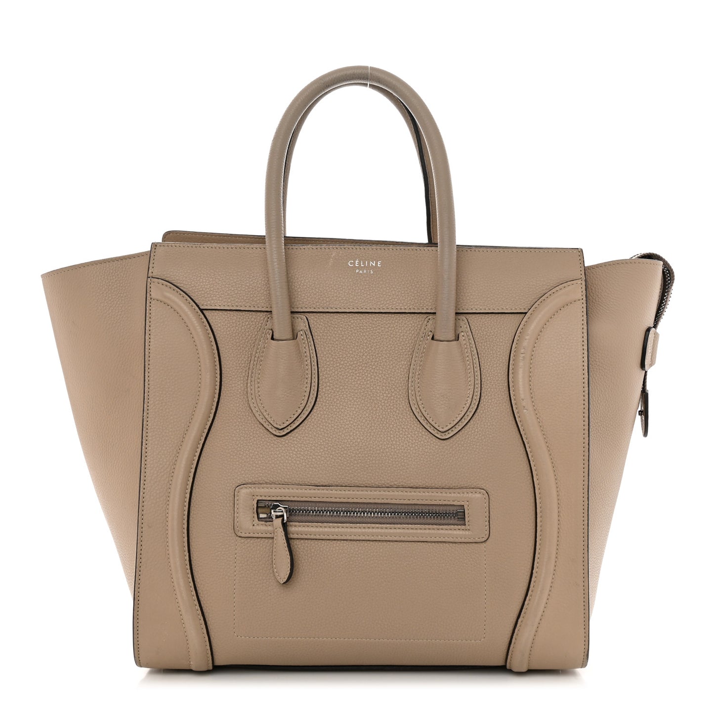 Drummed Calfskin Mini Luggage Dune