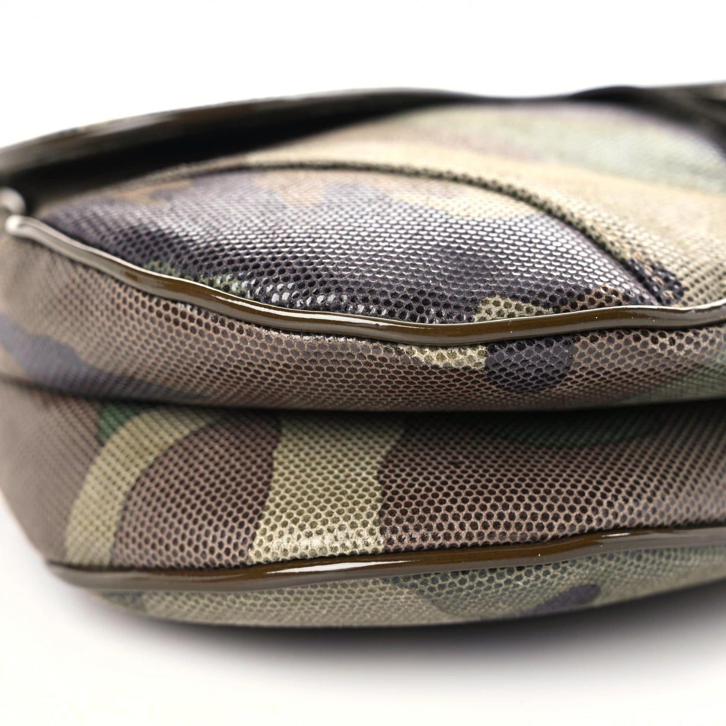 Pixelated Calfskin Camouflage Saddle Bag