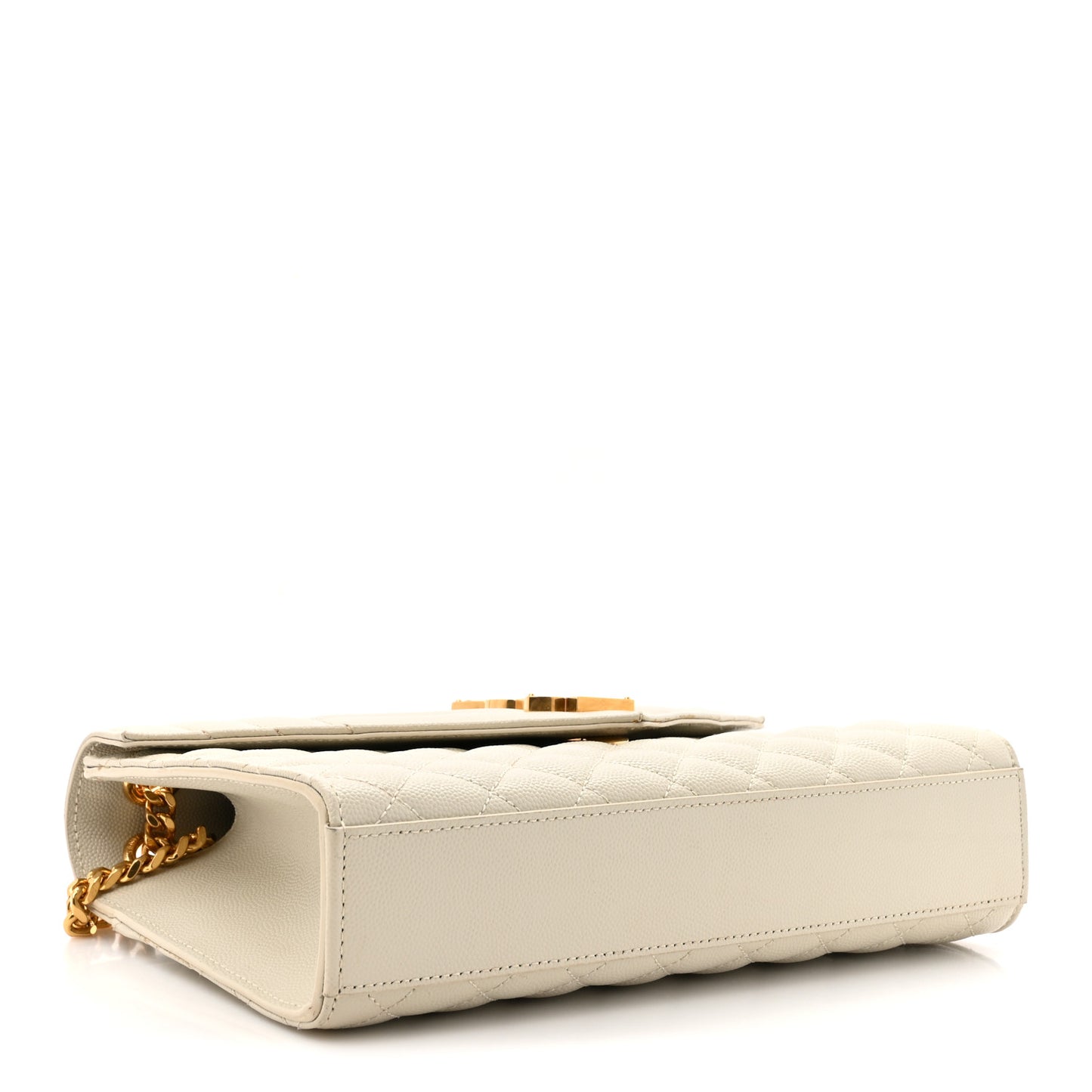 Grain De Poudre Medium Triquilt Monogram Satchel Crema Soft