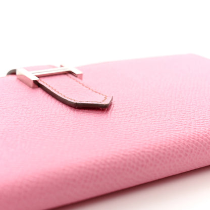 Hermes Epsom Bearn Gusset Wallet 5P Pink 8 of 11