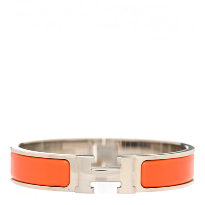 Hermes Enamel Narrow Clic Clac H Bracelet PM Orange 1 of 4