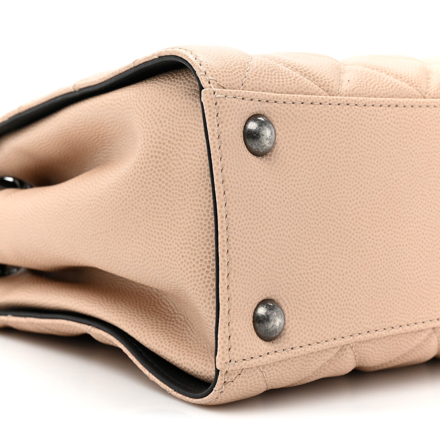 Chanel Caviar Quilted Small CC Bucket Bag Beige 9 of 9