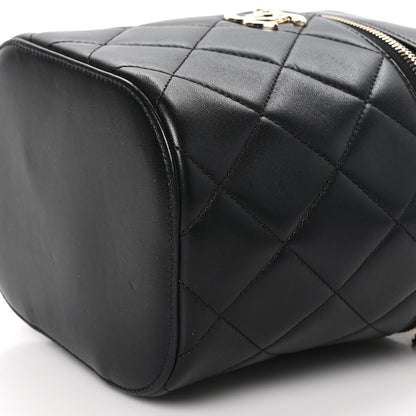 Chanel Lambskin Quilted Trendy Vanity Case Black 10 of 10
