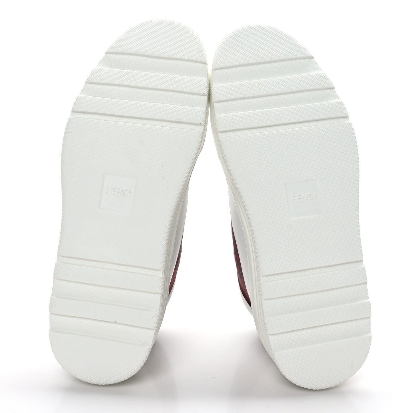 Vitello Technical Fabric FF Mens High Top Sneakers 8 Ultra White White Rosso Cardinale Black