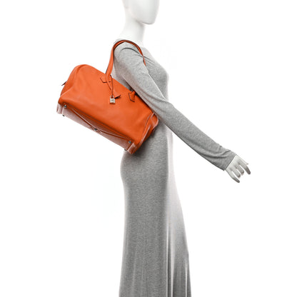 Hermes Taurillon Clemence Victoria II 35 Orange 2 of 10