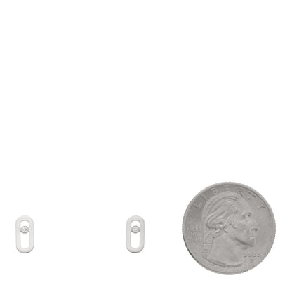 Messika 18K White Gold Diamond Move Uno Stud Earrings 2 of 5